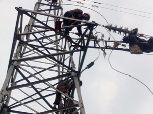 太原灵石铁新煤矿35KV冷缩单芯电缆终端头的安装