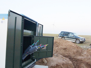 包头巴音风电场35KV冷缩电缆终端的安装